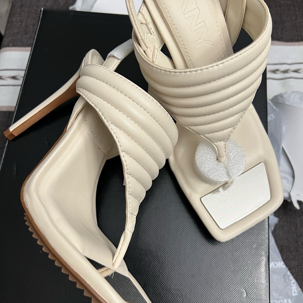 DKNY Strap Sandals. Never worn. Bran new.  Sz 6.5 SOLD.  Sz 8 AVAILABLE